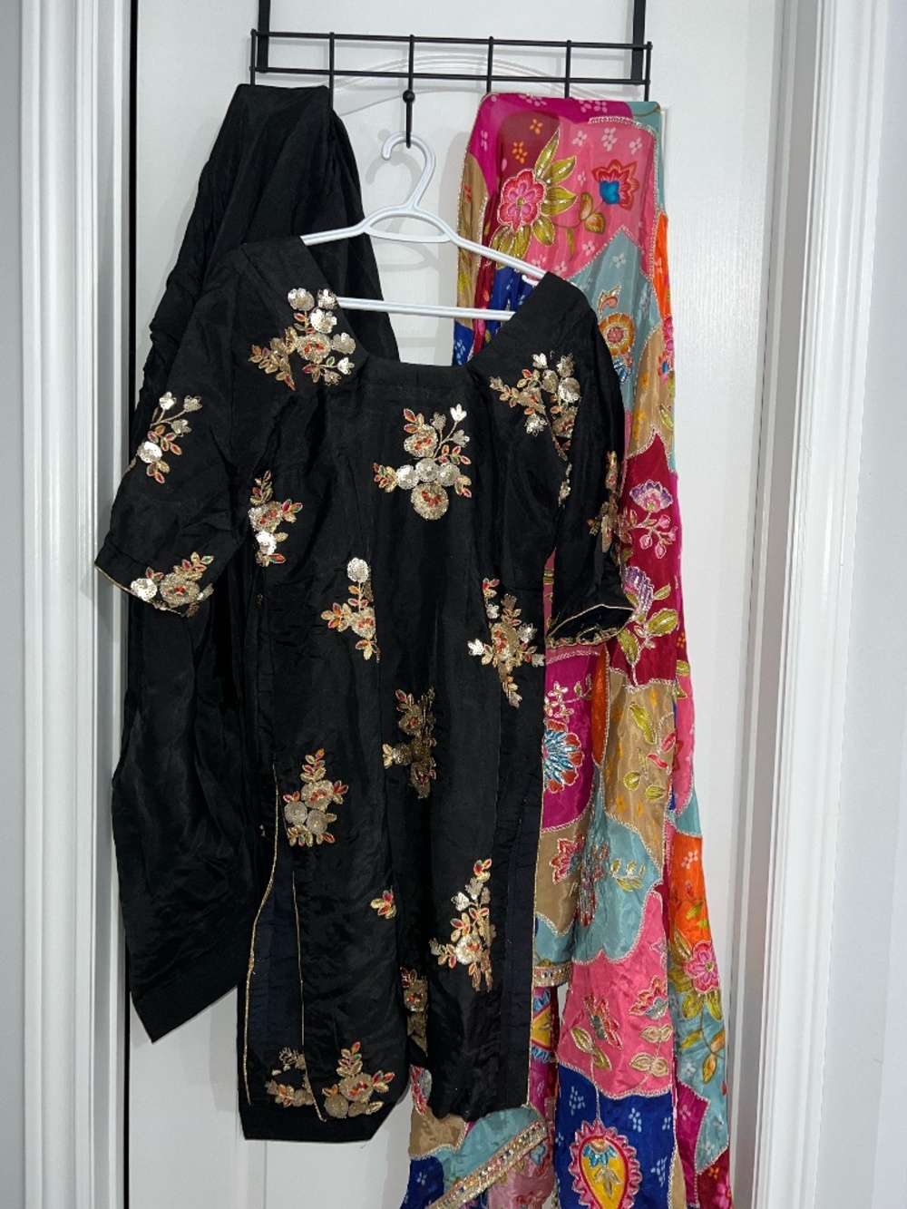 Brand new Punjabi salwar black suit with dupatta for jago